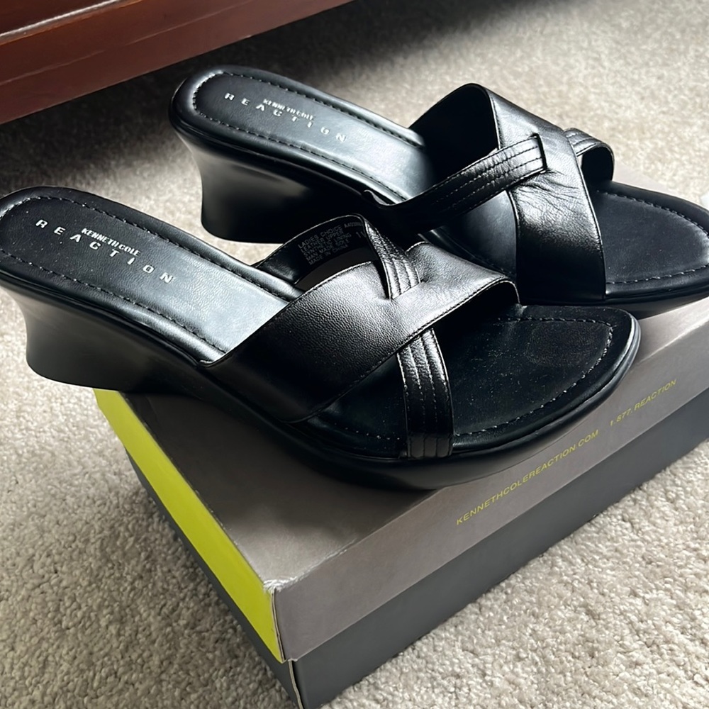 Wedge sandal Black